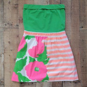Lilly Pulitzer Fluer Neon Surprise Strapless Dress
